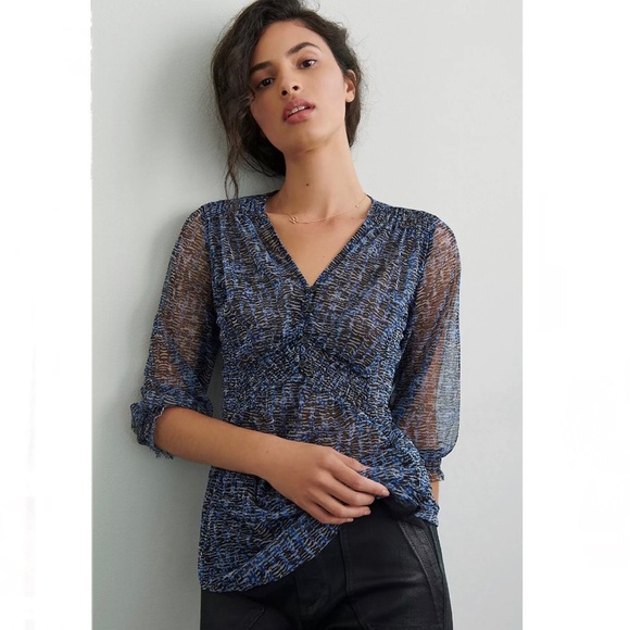 Anthropologie Gretchen Smocked Tunic - Picture 1 of 14